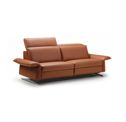 Диван ADORA B103-220-103B/54/MONTANA COGNAC/VISCOTEX/01BR BRUSHED/E,R,E,R