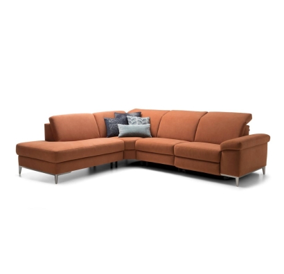 Диван CADINI T240-280-280B/54/KALEIDO COGNAC/BULTEX/01BR BRUSHED/E,E,E