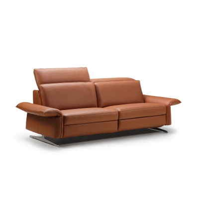 Диван ADORA B103-220-103B/54/MONTANA COGNAC/VISCOTEX/01BR BRUSHED/E,E