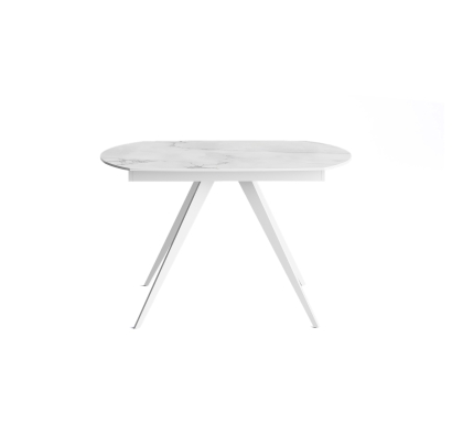 Стол обеденный LIRA DINING TABLE WHITE GLOSSY WHITE MARBLE  180X90X76 СМ. (NRM00596)