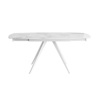 Стол обеденный LIRA DINING TABLE WHITE GLOSSY WHITE MARBLE  180X90X76 СМ. (NRM00596)