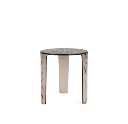 Стол приставной AURA SIDE TABLE BRONZE CLEAR BRONZO CLEAR  45X47X44 СМ. (NRM00657)