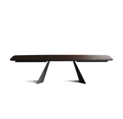 Стол обеденный PASCAL DINING TABLE BLACK THERMO OAK  300X100X75 СМ. (NRM00781)