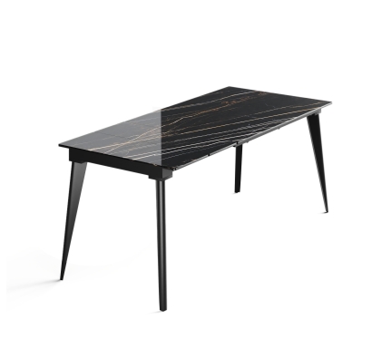 Стол обеденный AUSTRI DINING TABLE BLACK BLACK MARBLE  180X80X75 СМ. (NRM00776)