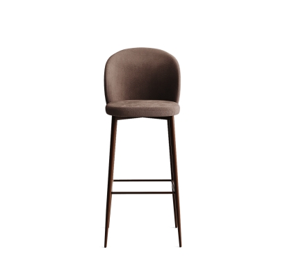 Стул полубарный EVA BAR STOOL TESSUTO BROWN BROWN FRAME Коричневый (NRM00912)