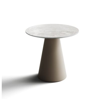 Стол приставной MUSHROOM SIDE TABLE QGTT DIAMOND CREAM  50X50X48 СМ. (NRM00968)