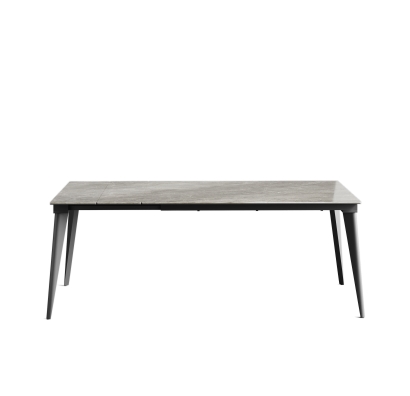 Стол обеденный AUSTRI DINING TABLE ANTHRACITE GLOSSY GRAY MARBLE  240X90X75 СМ. (NRM01081)