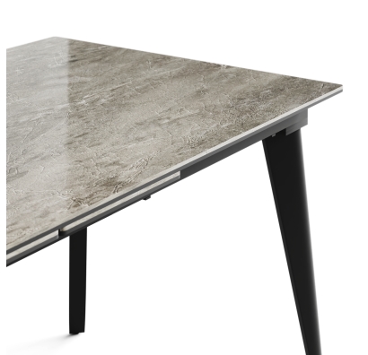 Стол обеденный AUSTRI DINING TABLE ANTHRACITE GLOSSY GRAY MARBLE  240X90X75 СМ. (NRM01081)