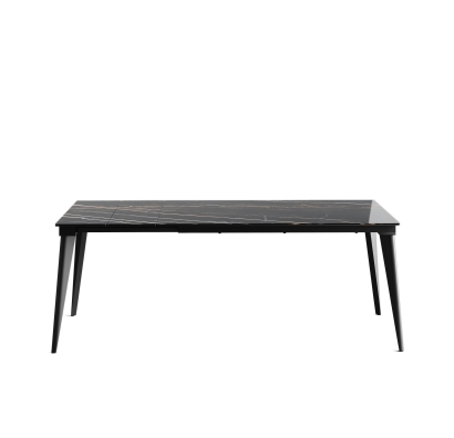 Стол обеденный AUSTRI DINING TABLE BLACK BLACK MARBLE  240X90X75 СМ. (NRM01083)