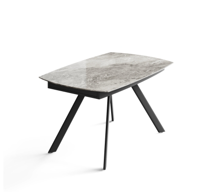 Стол обеденный JET DINING TABLE ANTHRACITE GLOSSY GRAY MARBLE  210X90X76 СМ. (NRM01128)