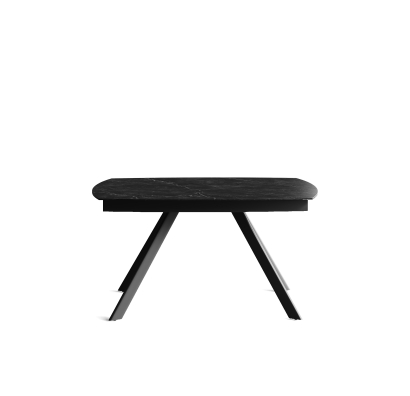 Стол обеденный JET DINING TABLE BLACK MATT BLACK MARBLE  210X90X76 СМ. (NRM01201)