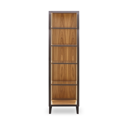 Комод PERSONA SHOWCASE Polished walnut Polished walnut GLASS 55X50X190 СМ. (FUG00007)