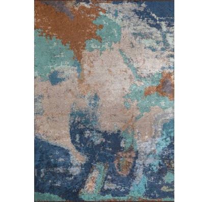 Ковер современный MARQUISE MIST 340X240 см.  (NRM03224) CREAM - TURQUOISE - CACAO - NAVY BLUE