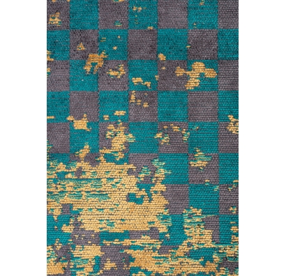 Ковер современный MARQUISE MIRAGE 300X200 см.  (NRM03220) DARK TURQUOISE - MUSTARD - CHARCOAL