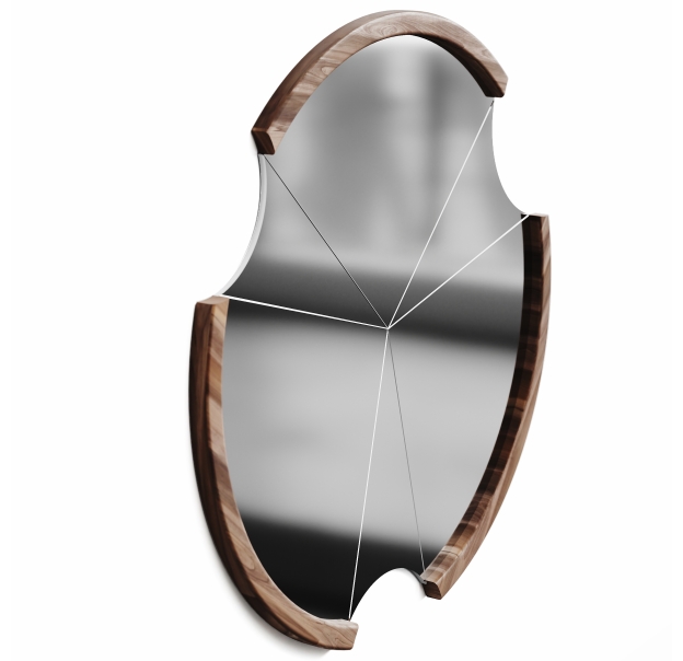 Зеркало настенное RONDA CONSOLE MIRROR WALNUT 100X9X100 СМ. (NRM00006)