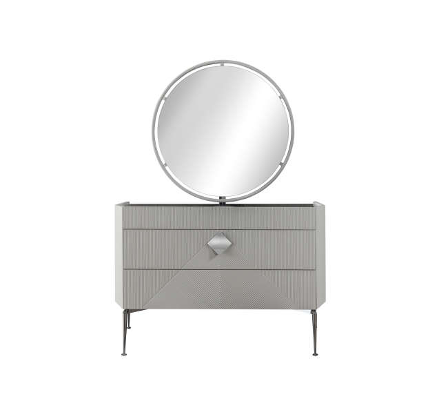 Комод GIZA DRESSING TABLE CREAM BLACK CREAM 120X51X80 СМ. (NRM00029)