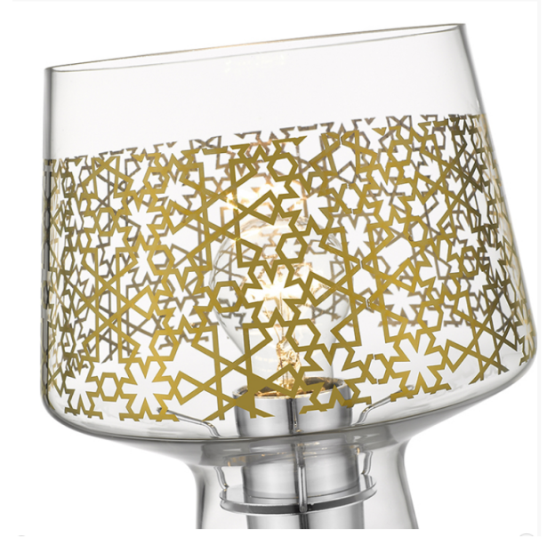 Светильник настольный MAGIC lampe a poser or GOLD GLASS 16X16X30 СМ. (SEY00020)