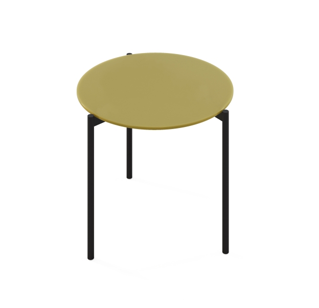 Стол журнальный ROUND COFFEE TABLE BLACK ANTIOUE BRONZE  60X60X50 СМ. (NRM00125)