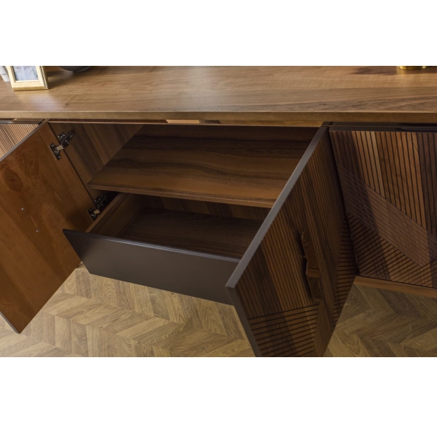 Комод RONDA CONSOLE WALNUT WALNUT WALNUT 224X46X83 СМ. (NRM00011)