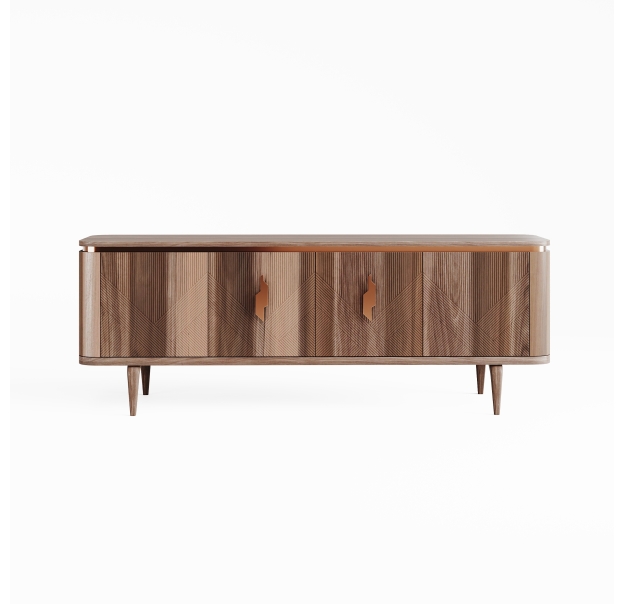 Комод RONDA CONSOLE WALNUT WALNUT WALNUT 224X46X83 СМ. (NRM00011)