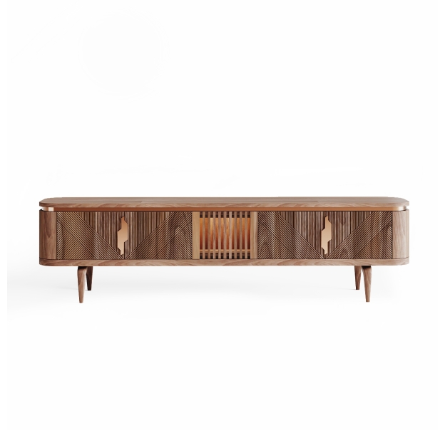 Тумба под ТВ RONDA TV STAND WALNUT WALNUT WALNUT 224X46X60 СМ. (NRM00025)