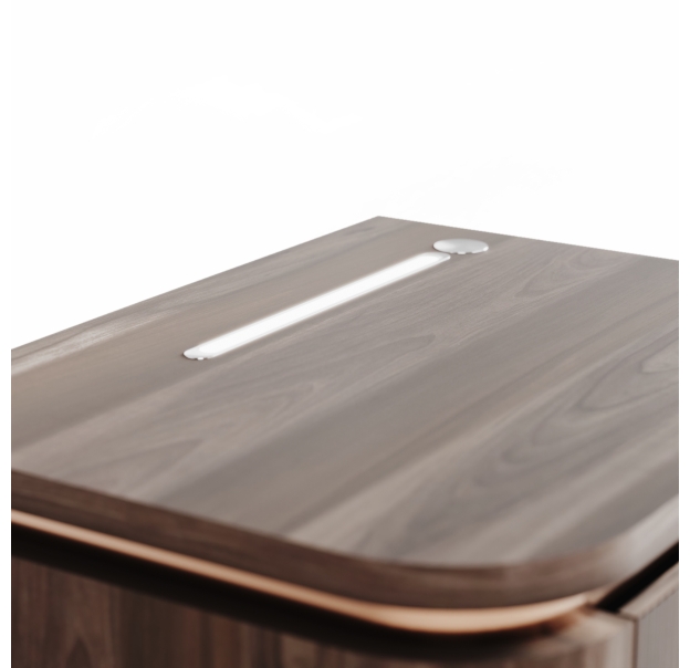 Тумба прикроватная RONDA NIGHTSTAND LEFT MODULE WALNUT WALNUT  60X46X45 СМ. (NRM00055)