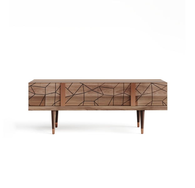 Тумба под ТВ PETRA TV UNIT WALNUT WALNUT WALNUT 153X50X58 СМ. (NRM00019)