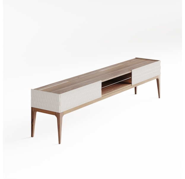 Тумба под ТВ LUSSO TV STAND CREAM WALNUT CREAM 235X49X57 СМ. (NRM00084)