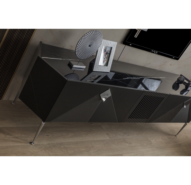 Тумба под ТВ GIZA TV STAND GREY BLACK GREY 238X51X65 СМ. (NRM00018)