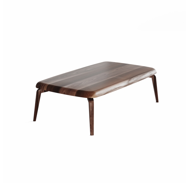 Стол журнальный RONDA CENTER TABLE BROWN EUROPEAN WALNUT  133X75X40 СМ. (NRM00052)