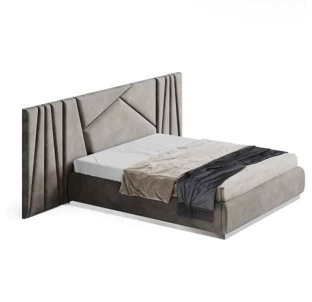 Двуспальная кровать GIZA BED Ткань Maxwell 17 180х200 Подъемный механизм