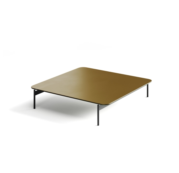 Стол журнальный SQUARE COFFEE TABLE BLACK ANTIOUE BRONZE  100X100X30 СМ. (NRM00225)