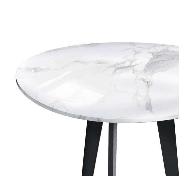 Стол приставной LINUS SIDE TABLE BLACK MICHELANGELO  51X60X55 СМ. (NRM00241)