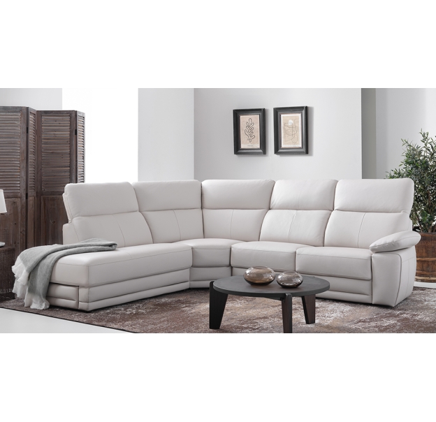 Диван BELVEDERE T240-280-280B/51/TRENTINO WHITE/BULTEX/встроенные/R