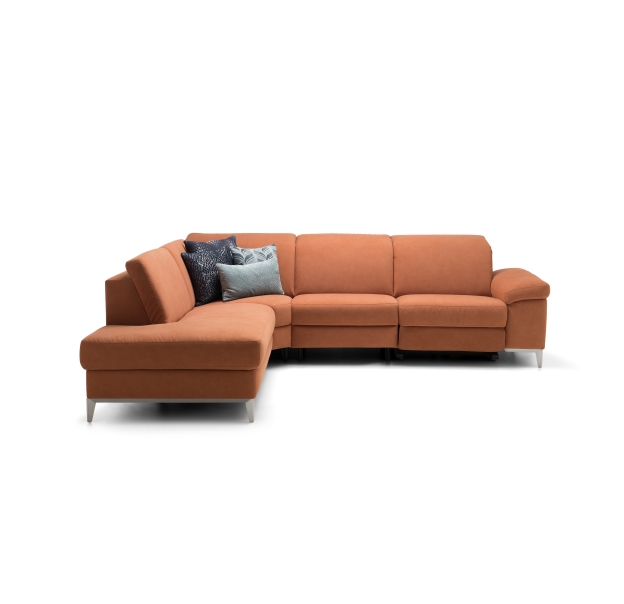 Диван CADINI T240-280-280B/54/KALEIDO COGNAC/BULTEX/01BR BRUSHED/E,E,E,R