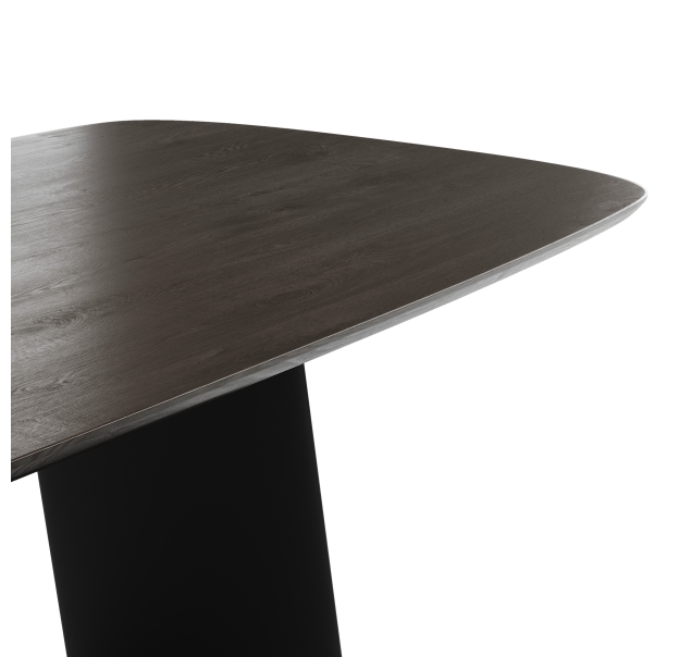 Стол обеденный BEL AIR DINING TABLE BLACK WNTV (WALNUT)  200X100X75 СМ. (NRM00373)