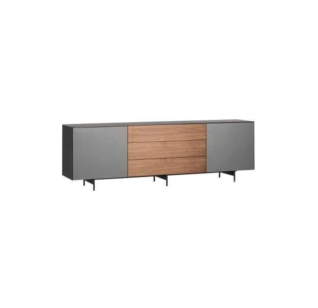 Комод / SIDEBOARD GRPC GLASS GRPC GLASS WALNUT 230X45X73 СМ. (NRM00430)