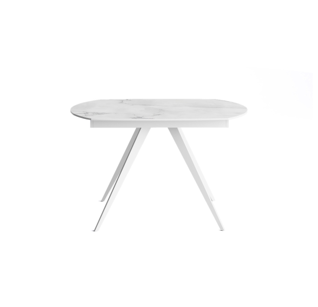 Стол обеденный LIRA DINING TABLE WHITE GLOSSY WHITE MARBLE  180X90X76 СМ. (NRM00596)