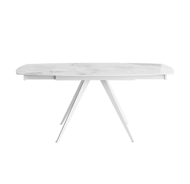 Стол обеденный LIRA DINING TABLE WHITE GLOSSY WHITE MARBLE  180X90X76 СМ. (NRM00596)