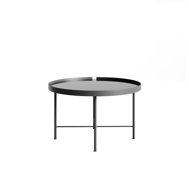 Стол журнальный ANASTASIA COFFEE TABLE NERO SMOKY MIRROR  80X80X38 СМ. (NRM00652)