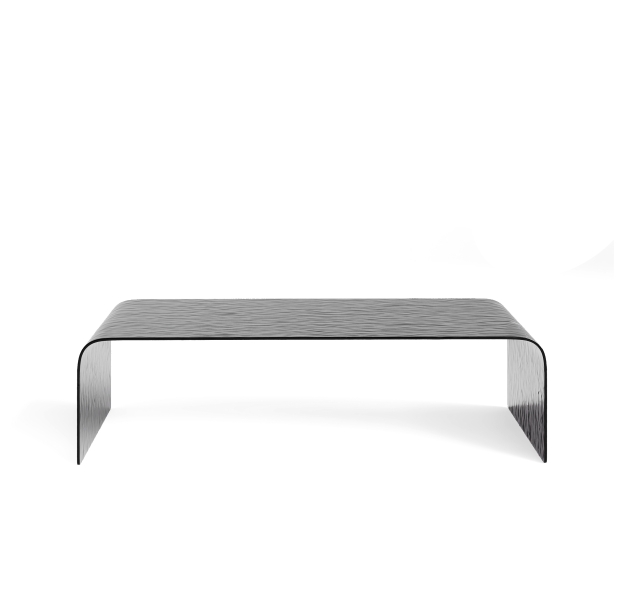 Стол журнальный LUMINOUS COFFEE TABLE SMOKY CLEAR SMOKY CLEAR HAMMERED  110X55X30 СМ. (NRM00671)