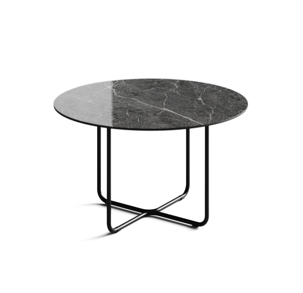 Стол журнальный PARADISO COFFEE TABLE NERO MATT NERO GRECO CERAMIC  60X60X33 СМ. (NRM00725)