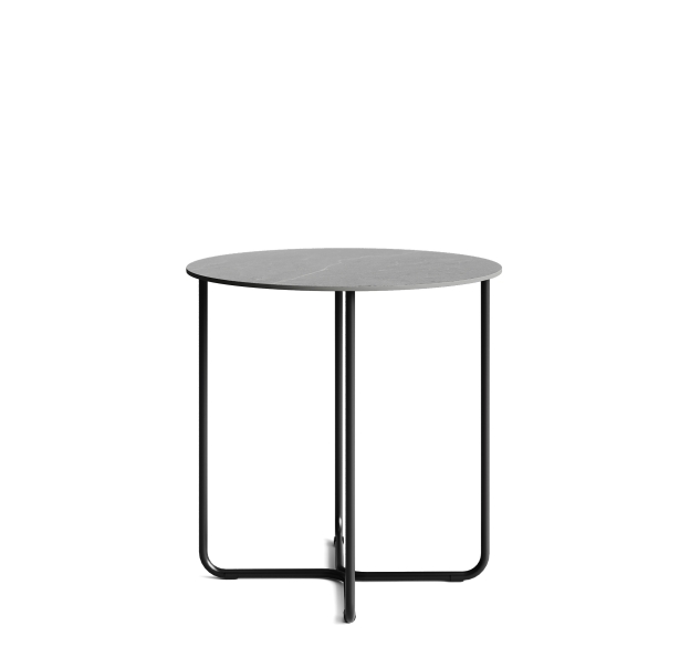 Стол приставной PARADISO SIDE TABLE NERO MATT NERO GRECO CERAMIC  45X45X45 СМ. (NRM00723)