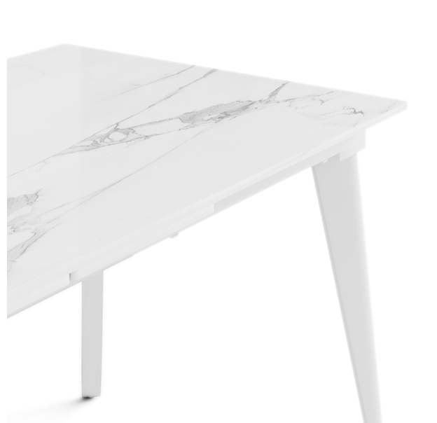 Стол обеденный AUSTRI DINING TABLE WHITE GLOSSY WHITE MARBLE  180X80X75 СМ. (NRM00774)