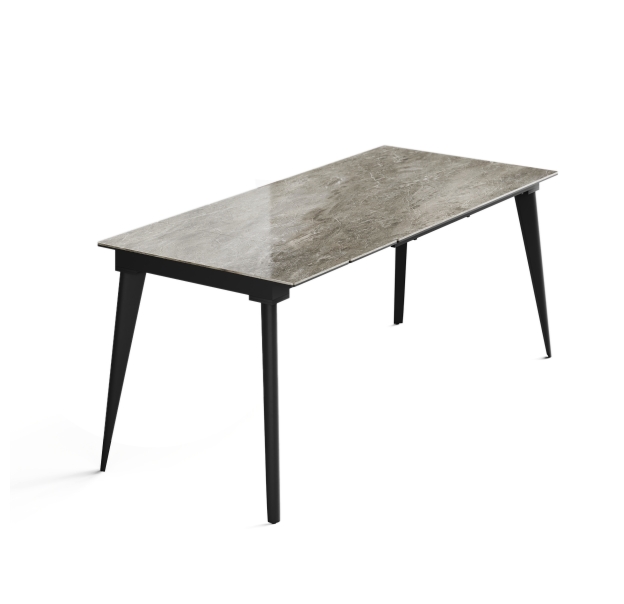 Стол обеденный AUSTRI DINING TABLE ANTHRACITE GLOSSY GRAY MARBLE  180X80X75 СМ. (NRM00775)