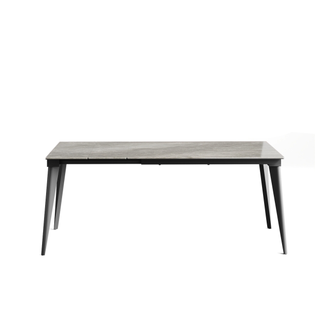 Стол обеденный AUSTRI DINING TABLE ANTHRACITE GLOSSY GRAY MARBLE  180X80X75 СМ. (NRM00775)