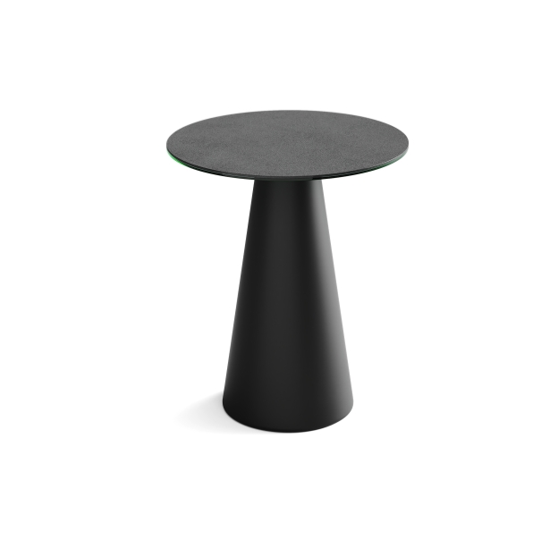 Стол приставной MUSHROOM SIDE TABLE BLK ANTHRACITE  50X50X58 СМ. (NRM00965)