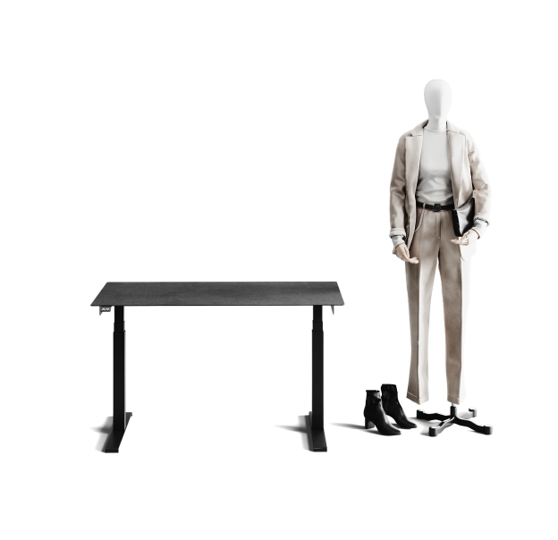 Стол письменный WORK DESK BLACK ANTHRACITE  120X70X135 СМ. (NRM00978)