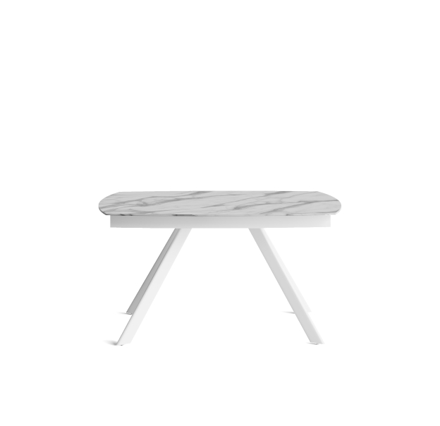 Стол обеденный JET DINING TABLE BASE BIANCO GLOSSY WHITE MARBLE  210X90X76 СМ. (NRM01123)