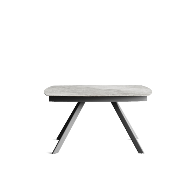 Стол обеденный JET DINING TABLE ANTHRACITE GLOSSY GRAY MARBLE  210X90X76 СМ. (NRM01128)